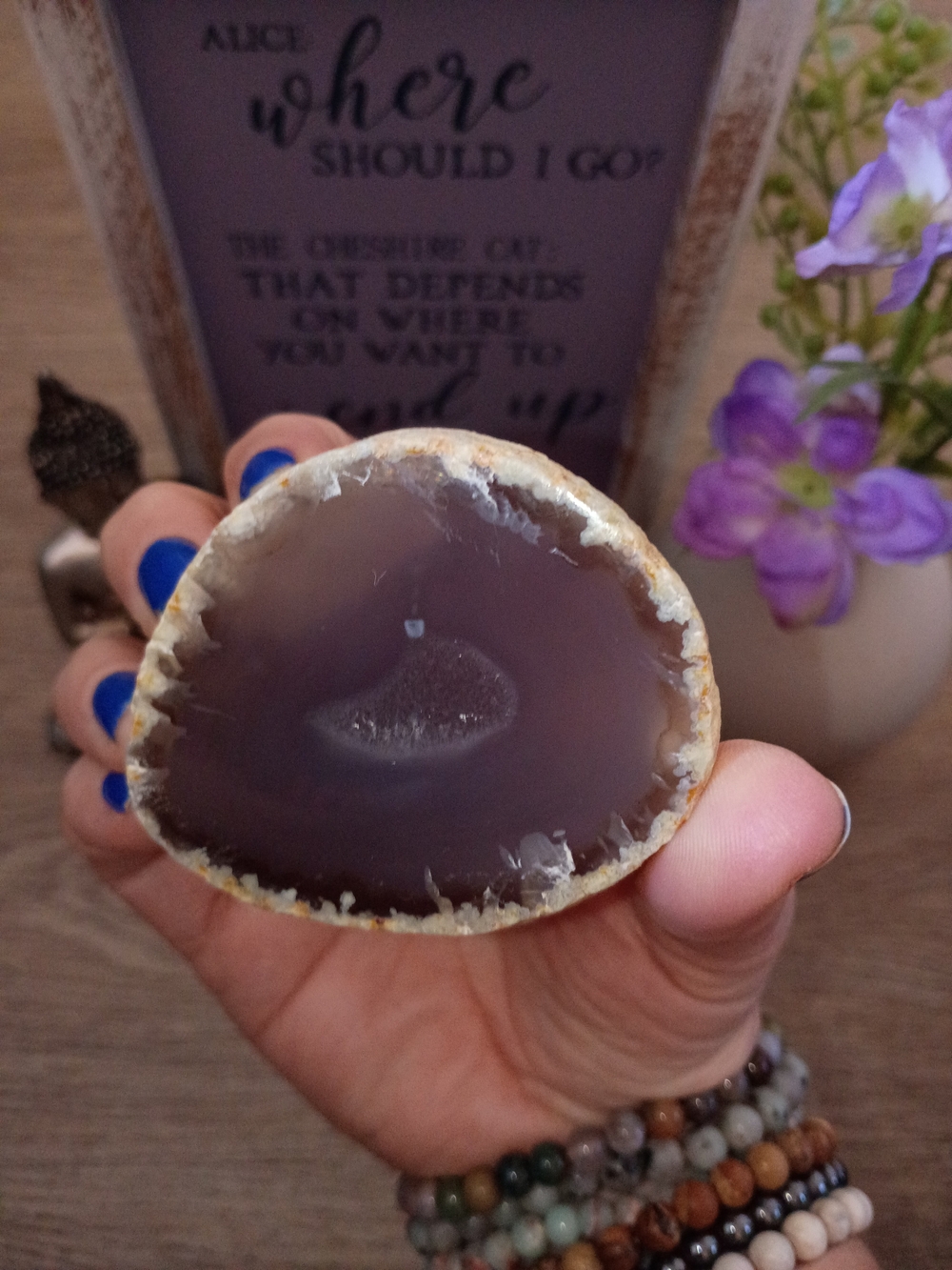Purple Agate From Brazil